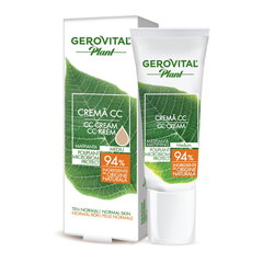 Crema CC matifianta cu ceramide Plant, 30 ml, Gerovital