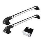 Bare transversale Thule Edge Clamp Silver pentru Dacia Sandero, 5 usi, model 2008-2012, Thule