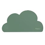 Suport din silicon pentru masă Kindsgut Cloud, 49 x 27 cm, verde, Kindsgut
