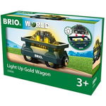 Jucarie gold wagon with light - 33896, BRIO