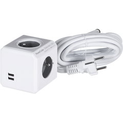 Priza/Prelungitor PowerCube Extended USB E(FR), 3m 4 AC outlet(s), Allocacoc