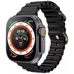 Ceas smartwatch NYTRO S8 Ultra Max, 49mm Touchscreen, Senzori Monitorizare, Functie Telefon, Black, HRYFINE