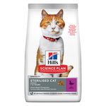 Hill's SP Adult Sterilised, Rață, hrană uscată pisici sterilizate, 3kg, Hill's