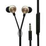 Stereo-Headset Luxury - gold Zipper-Style, 2GO