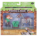 Minecraft: Action Figure Alex with Skeleton Horse 8 cm