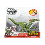 Figurina ZURU Robo Alive Dino Action - Raptor ZR7172O, 3 ani+, verde-alb