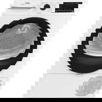 Beko Uscator de rufe Beko BM3T48249W, Pompa de caldura, 8 Kg, 15 programe, Clasa C, Motor ProSmart Inverter, Aquawave, Alb, Beko