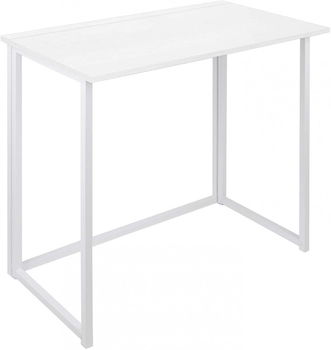 Birou pliabil Leader, MDF/metal, alb, 80 x 72 x 45 cm