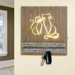 Suport pentru chei CAT cu bec LED inclus, MDF, 24x30x3 cm, GILDE