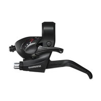 Maneta Schimbator Frana Shimano St-Ef41-L, Stanga 3 Vit., Cablu De Schimbator 1800Mm, 2 Degete, Pt. V-Brake, Negru, Ambalat Ind.