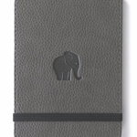 Dingbats A6+ Wildlife Grey Elephant Reporter Notebook - Lined