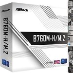 Placa de baza ASRock B760M-H/M.2 s1700 placa de baza 2DDR5 DP/HDMI mATX, ASRock