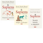 Pachet Sapiens (3 volume): 1. Scurta istorie a omenirii; 2. O istorie grafica - Nasterea omenirii; 3. O istorie grafica - Stalpii civilizatiei, 