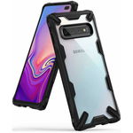 Husa Samsung Galaxy S10 Plus Ringke FUSION X Transparent/Negru, 1