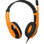 HEADPHONES WITH MICROPHONE WARHEAD G-120 ORANGE + GAME!!!, Defender