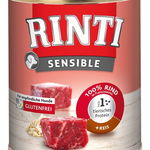 RINTI Sensible hrana caini, vita si orez 6x800 g + geanta GRATIS, RINTI