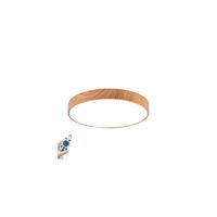 Plafoniera LED Blade-SR BR-BH16-04297, rotunda, cu telecomanda, 45W, 3680lm, lumina calda+neutra+rece, IP20, maro, Braytron Plus