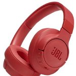 Casti Stereo JBL Tune 750BTNC, Active Noise Cancelling, Pure Bass, Hands-Free & Voice Control, Multi-Point Connection, Bluetooth Streaming, 15H Playback (Coral)