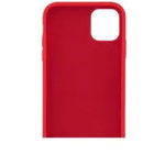 Husa pentru iPhone 11 pro, ultra slim, silk touch, Rosu, interior din catifea, protectie camera, protectie ecran, OEM