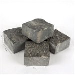 Piatra Cubica Granit Antracit Fatetata 4 laterale, 10 x 10 x 5 cm, PIATRAONLINE