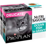 Hrana uscata pentru Pisici Purina Pro Plan Sterilised Nutri Savour, Pui, 10x85g, Purina