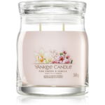 Yankee Candle Pink Cherry & Vanilla lumânare parfumată Signature 368 g, Yankee Candle