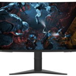 Monitor Gaming curbat VA Lenovo G32qc-10 31.5" WQHD, FreeSync, 144 Hz 1ms, HDMI+DP, Negru, 66a2gacbeu