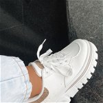 Pantofi Sport, culoare Alb, material Piele ecologica - cod: P6064, Botinelli