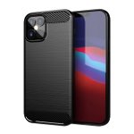 Husa de protectie, Carbon Case, pentru iPhone 12 Pro Max, Negru