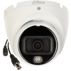 Camera Analog Dahua 5MP, lentila 2.8 mm, Smart Dual Light IR + lumina alba 30 m, Starlight, microfon integrat, avertizare luminoasa, IP67, HAC-HDW1500TLM-IL-A-0280B-S3, Dahua