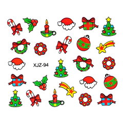 Sticker 3D Unghii LUXORISE, Christmas Box XJZ-94 Sticker 3D Unghii LUXORISE, Christmas Box XJZ-94