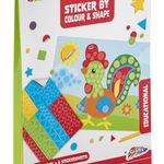 Set creativ - Sticker by colour & shape - Basic, Grafix