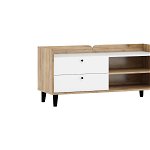 Dolce Dol-18 Tv Stand Craft Golden/White High Gloss, MEBLOCROSS
