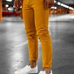 Pantaloni chinos portocaliu bărbați Bolf 1146, BOLF