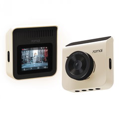 Camera auto DVR Xiaomi 70MAI A400 Crem, 1440P, IPS 2.0", 3.6MP, Filmare 145°, Night Vision, Monitorizare parcare, Slot memorie, 500mAh