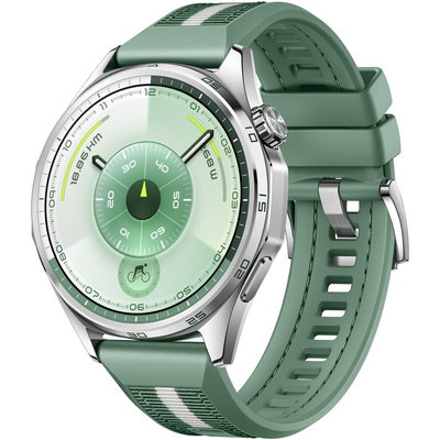 Smartwatch Huawei Watch GT 6 46MM Steel Stainless Steel Case Green Woven Strap