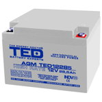 Acumulator AGM VRLA 12V 28,5A High Rate 165mm x 175mm x h 126mm mm M5 TED Battery Expert Holland TED003447 (1), TED Electronic