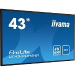 108cm 43 LE4341UHS-B1 16:9 3xHDMI+USB IPS, IIyama