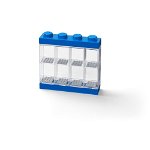 Cutie depozitare 8 minifigurine LEGO®, albastru, LEGO®