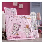 Lenjerie pat baby bumbac Mally Kids Pink Dream