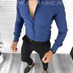 Camasa barbati slim fit bleumarin B5341 W15, 