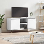 Comodă TV, alb, 104x35x50 cm, lemn compozit, Casa Practica