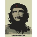 Che Guevara (Khaki Green) Postcard, 