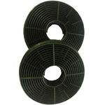 Set filtre de carbon hota Heinner FC-440GBK, compatibile cu modelul HTCH-440GBK, Dimensiuni: 10.5 x 2.3 cm, Heinner