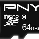 Card PNYTECH microSDXC Performance Plus 64GB Class 10, PNY