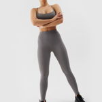 Colanți de antrenament cu uscare rapidă pentru femei - gri, 4F Sportswear