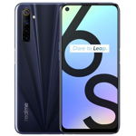 Smartphone Realme 6S, Ecran IPS LCD cu rezolutie FHD+, 2.05 GHz Octa Core, 64GB, 4GB RAM, Dual SIM, 4G, 5-Camere: 48 mpx + 16 mpx + 8 mpx + 2 mpx + 2 mpx, Baterie 4300 mAh, Fast Charge 30W, Eclipse Black