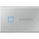 Ssd extern samsung t7 touch portabil, 2tb, silver, usb 3.1