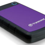 HDD Extern Transcend 25H3P, 2.5 inch, 2TB, USB 3.0, Protectie la soc (Negru/Violet), Transcend