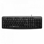 Tastatura Serioux 9400, Wired, USB, 106 Taste, Layout RO, Negru